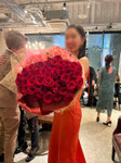 赤薔薇54本＋P薔薇54本　結婚してください。