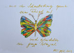 Schmetterling, Künstlerin: Anke Bavendam-Kreib, Größe: 10x15 cm, Mischtechnik auf Aquarellpapier
