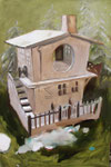 Chalet vert, 80 x 120 cm, huile sur toile, 2014