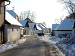 Winter in der Hadreser Kellergasse.
