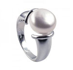 Sterling Silver & Button Pearl Ring - $145 (Sizes N & R)