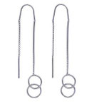 Sterling Silver Double Circle Threads - $95