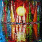 Sonnenuntergang 60 x 60 verkauft
