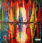 Sonnenuntergang Segelboote 80 x 80