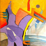 Delicado Equilibrio - Mixta sobre tabla 30 x 30 cm VENDIDO