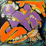 Espíritu de la Danza V - Acrílico sobre tabla 50 x 50 cm