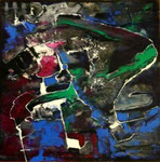 Espíritu de la Danza III -Mixta sobre tabla 50 x 50 cm