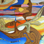 Territorio Perdido - Mixta sobre tela 30 x 30 cm  VENDIDO