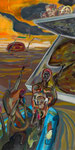 Zünd App, 2014, Acryl auf Leinwand, 100 x 50 cm
