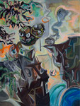 Ohne Titel (Topographica d´ell Arte), 2019, 80x60 cm