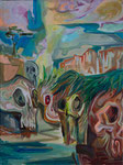 Ohne Titel (Topographica d´ell Arte), 2019, 80x60 cm
