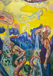 Nasendusche, 2023, 100x70 cm