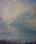 "Stad aan de baai" 2019. 50 x 60cm