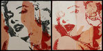 Who is Marilyn? Collage calcografico sequenza 6 cm 20x40