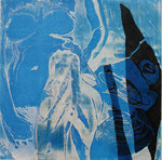 "Trasparenti seduzioni 2 ", 2010. Collage calcografico 40x40cm