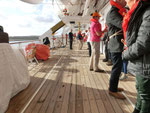 De captain kwam langs