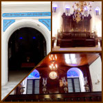 De toegang van de synagoge