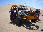 En boven natuurlijk een foto bij onze buggy