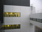 Blick vom Bestandsgebäude ZFM2 auf die Nordfassade