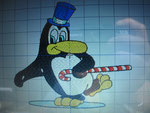 Pinguin tanzend