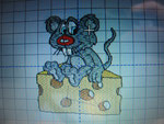 Maus auf Käse