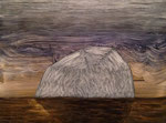 Eve Ashcraft, Iceberg, 2014, acrylic on birch panel 12" x 9"