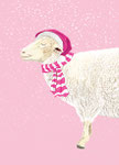 Winter Schaf rosa