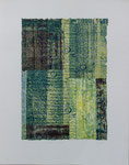 Les Nuages (3), lithographie-collage, 50 x 70 cm