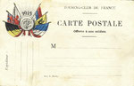 cette carte postale, "offerte aux soldats", a sans doute (vue la date) été émise lors de la journée du 75 par le TCF