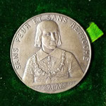 R4 Très rare médaille en argent pour la journée dauphinoise, dans sa boite d'origine