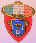 insigne pour la Journée des Basses-Alpes (actuellement Alpes de Haute Provence). Très rare. R4.