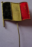 drapeau belge en métal