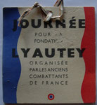 Carte de quêteur ou de quêteuse. La Fondation Lyautey  est rconnue d'utilité publique par le  Décret du 31 mai 1937     R1
