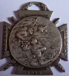 médaille en ARGENT très rares, ces médailles se vendaient 10 frs(or-naturellement) au lieu de 1 fr pour les médailles argenrtées