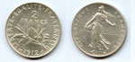 2 francs Semeuse de Roty en argent, en circulation pendant la guerre
