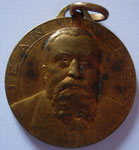 médaille en l'honneur de l'entrée de Jean Jaurès au Panthéon en 1924