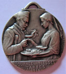 très  rare journée de Tarbes, 1916, Hôpital auxiliaire pour le 87e (il existe ces mêmes médailles pour Tarbes, avec d'autres bataillons)