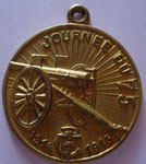 R4 médaille en bronze doré, de luxe, présentée comme insigne de collection; vendue 5 frs or