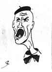 Dessin retrouvé dans les archives de Franz Dewandelaer