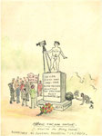 "Le CPN (Club Photo Nivellois) Entre-Nous - 1933-1998 a son premier moniteur Taf sanpopof mort au front de l'art". Albert (Hanse) n'est pas content (dessiné par Harry Kossek) - Reportage du Journal "La Croix". Dessin réalisé par Octave Sanspoux vers 1960