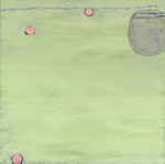 to quiet the mind 11, 2019, 30*30 cm, Eitempera auf Canvas panel