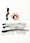 songbird_5, 2018, 29,7 x 21 cm, Chinatusche, Wasserfarbe, Graphit auf Papier