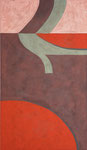 Klangformen 23, 2002, 60 x 35 cm, Eitempera auf Voile
