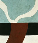 Winterreise 6, 2004, 45 x 40 cm, Eitempera auf Voile