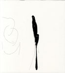 songbird_3, 2018, 33,2 x 29,7 cm, Chinatusche, Graphit auf Papier