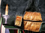 Dunkelgrün · knielang · Bund 72 cm · Erweitert auf 78 cm · Innenseite hinten - Vergrößerung mit Haelson-Warenzeichen · 20100320