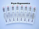 Das Foto zeigt die Nadelspiele Prym Ergonimics in allen erhältlichen Stärken.