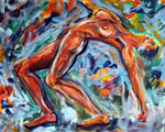 "Frühlingserwachen", Acryl auf Baumwolle, 100 cm x 80 cm, 2010