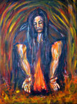 "Feuer des Lebens", Acryl auf Leinwand, 60 cm x 80 cm, 2015