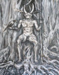 Zeit des Hirschkäfers, Acryl auf Leinwand, 80 cm x 100 cm, 2020